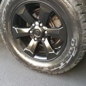 OEM 18" with 50% Gloss Black PC
BS Revo II 265/60