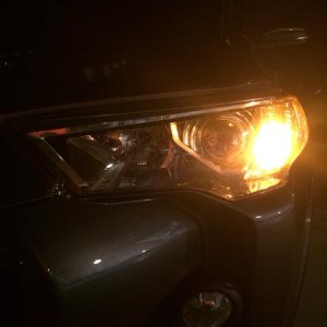 Parking Lights w/ no DRL's. Yes, the car is running.
