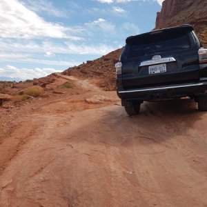 Gemini Bridges climb from 191 near MOAB