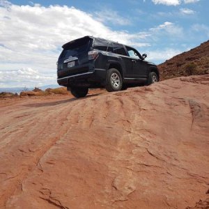 Gemini Bridges climb from 191 near MOAB