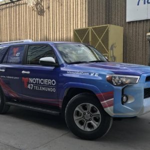 Spotted this wrapped 4Runner at a press conference in Brooklyn, NYC.