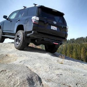 Perched On A Rock 1
Shaver Lake, CA
3" OME Suspension Lift
KMC Rock Star II Rims, Machined
Toyo Open Country R/T 285/65 R18
Rhino Rack 48" Aero Bars
G