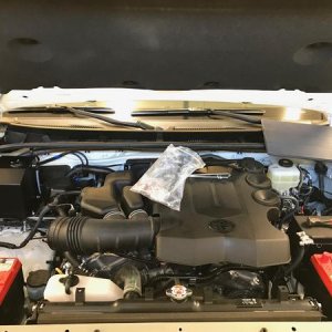 Test fitting the 2 new group 35 batteries