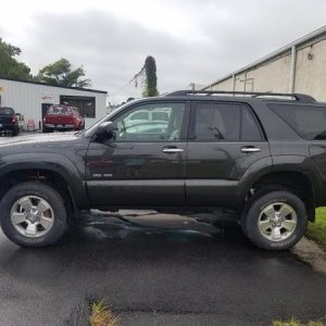 With the freshly installed lift