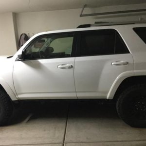 Now the rear is 1/4 in lower than the front