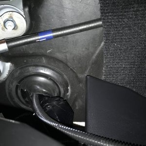 Fishing switch pro control cable into cab