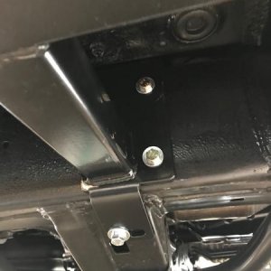 Hole drilled and stick nut placed