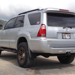 4runner silver fn wheels fx pro .75 wheel spacers daystar 2.5/1.5