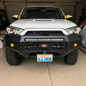 Amber swapped into fog position and added SDHQ brackets and Baja Squadron Pro's for ditch lights