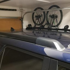 Painted the roof rails black