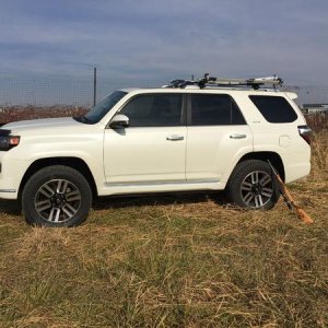 field 4x4 ready with lift and removal of the stock 'pizza cutter' tires