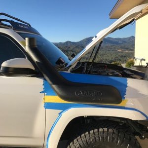 test fit and a-pillar bracket marking