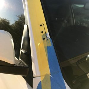 a-pillar drilled