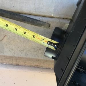 removing 1" of the aligning tab from air box
