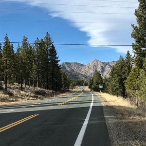 Looking south towards Woodfords Canyon