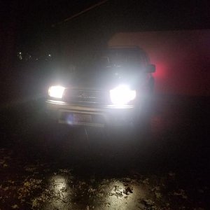 Upgraded to some Philips 9003 crystalvision bulbs.
So much brighter then what was in it!