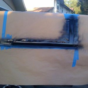 Taping up to repaint the window sills