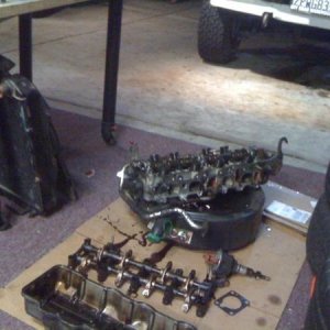 Head in the garage floor