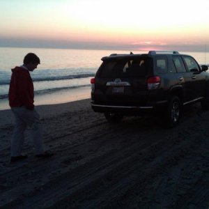 At the beach...
