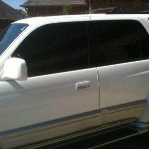 Window tint, July 20th. Added 15% to the front 2 windows for $50 at the best shop ever.