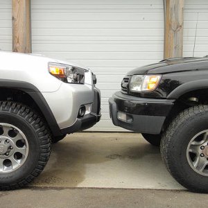 After lift and tires comparison 2
