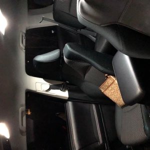 Sideways pic of interior LED upgrade. Haha