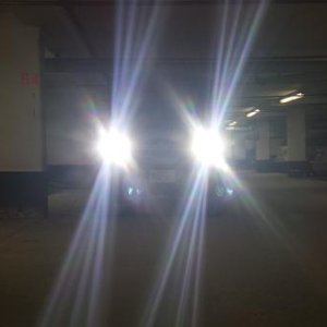First mod,
literally on the first night.
LED headlights (still haven't adjusted them due to complications with plastic nuts)