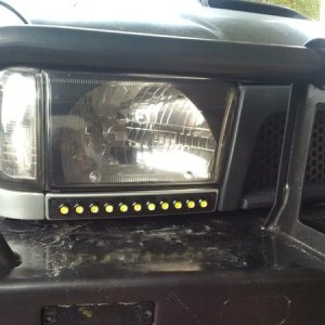 Custom headlight filler LED strips