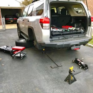 Rear shock install