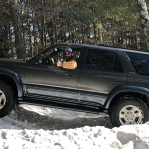 Hayward, WI- February 2018

2nd weekend after getting the truck- trying to sink it into a bank.