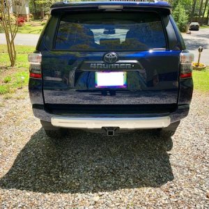 Plastidip gunmetal on read badge.