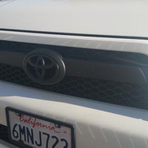 First thing I did to her was plastidip the chrome in the grill. Did this the day after I got her. Before everything went wrong.