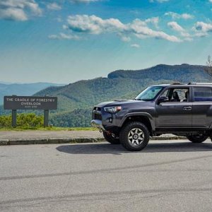 Riding up on the Blue Ridge Parkway. 5/13/2018