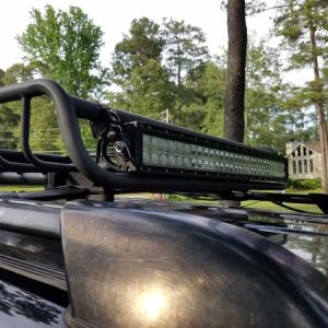Squeezed a 32 inch lightbar in the back