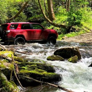 Water crossing in the Smoky Mountains.