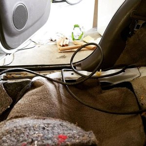Running speaker wire to rear doors