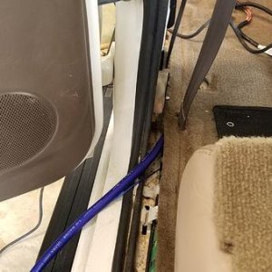 Power running below the carpet to stay hidden.