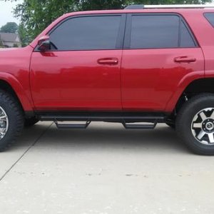 20x10 w/-12 offset from side on LF. 275/60/20 BFG KO tire. Test fit Info to document specs of this size wheel on 5th gen 4R