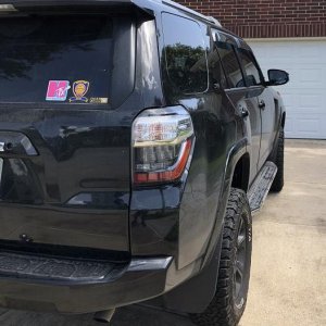 Rear view with Spidertrax Wheel Spacers and Stickers