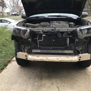 Mounting a 30" LED lightbar behind the lower grill