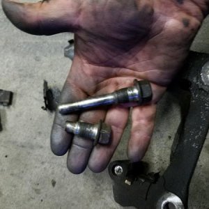 Pin was stuck