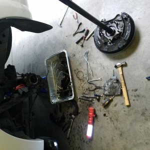 Replaced rear axle seal