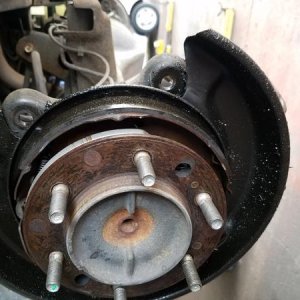 Rear axle seal was leaking