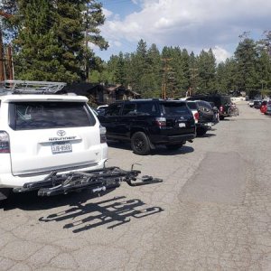 These Two in the Snow Summit parking lot on 7/28/18