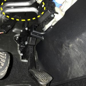 Sprinter Booster installed. Be careful not to zip tie excess controller cable to the heater core. It gets very hot and could potentially melt the zip 