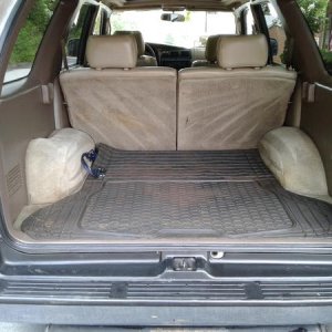 Just some retainers needed on setback. Wired for huge subs & pre-amps