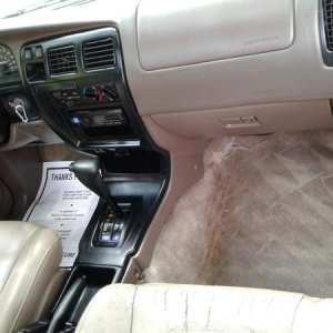 New driver's leather seat