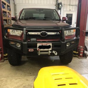Fog lights installed