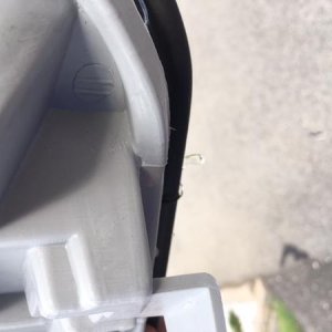 dripping out of the seal