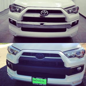 In process- blacking out front chrome